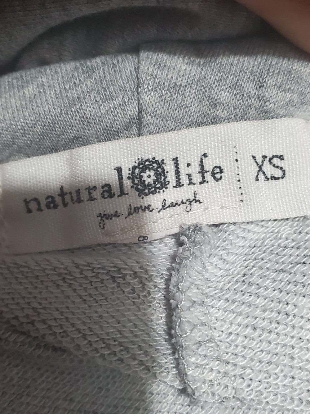 NATURAL LIFE Gray Track Joggers with Pink Floral Side Trim - Picture 6 of 6